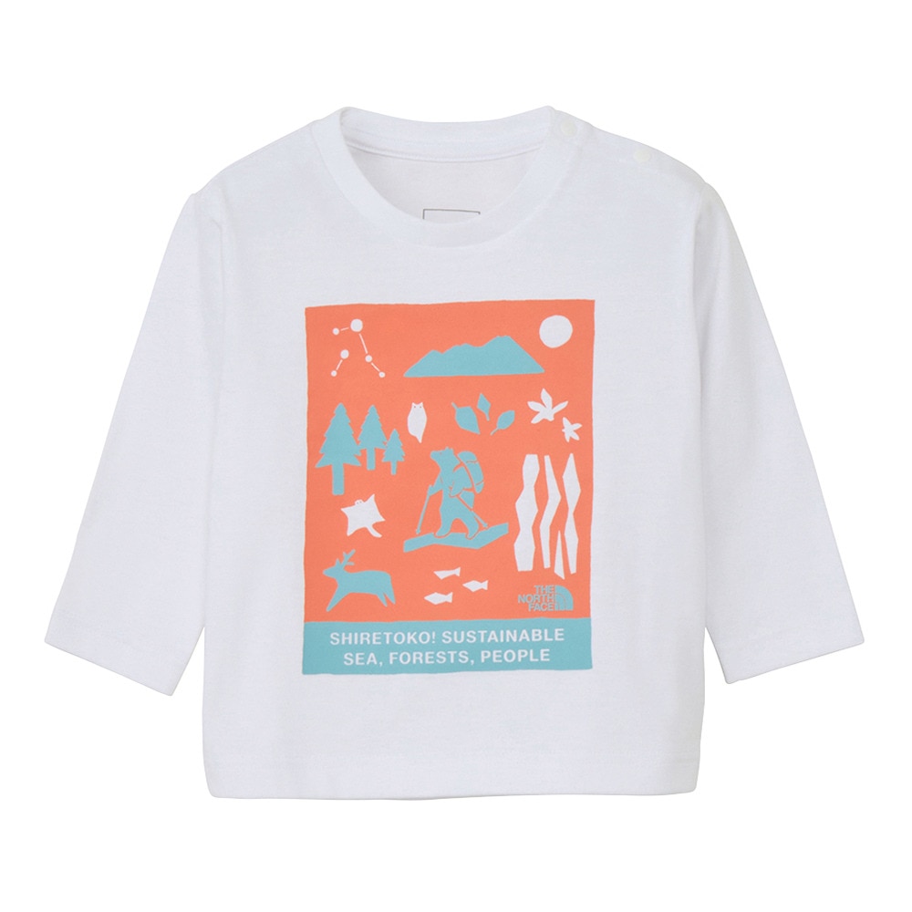 ザ・ノース・フェイス（THE NORTH FACE）（キッズ）ベビー ロングスリーブシレトコトコTシャツ NTB82530ST W
