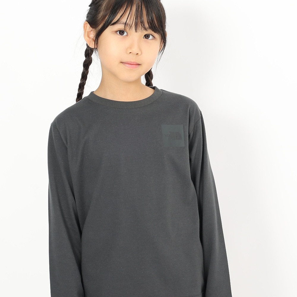 ザ・ノース・フェイス（THE NORTH FACE）（キッズ）キッズ ロングスリーブスモールスクエアロゴTシャツ NTJ32357 AG