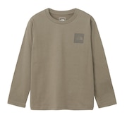 (キッズ)キッズ ロングスリーブスモールスクエアロゴTシャツ NTJ32357 MR