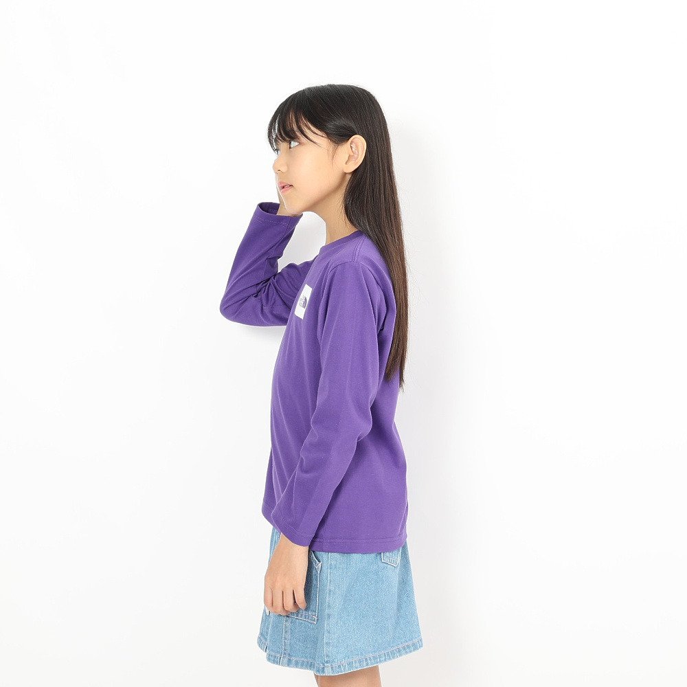 キッズ ロングスリーブスモールスクエアロゴTシャツ NTJ32357 TP 3