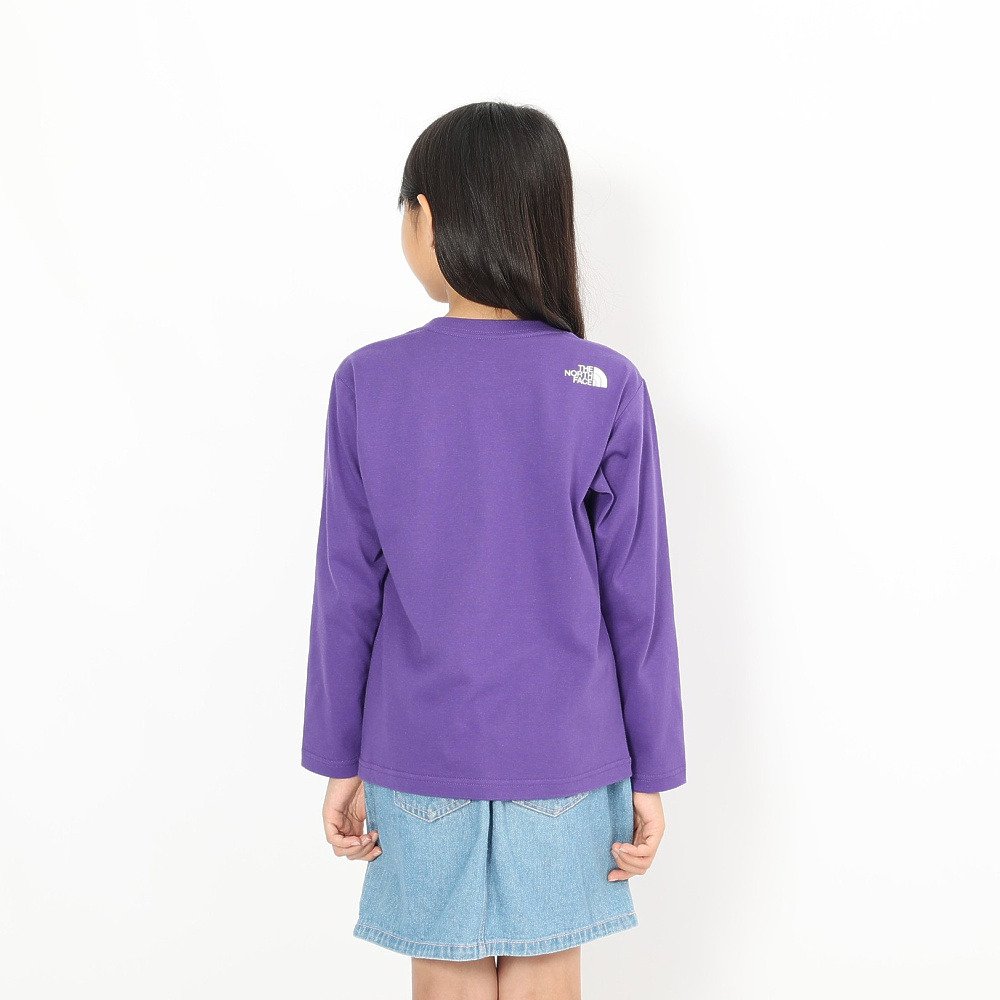 キッズ ロングスリーブスモールスクエアロゴTシャツ NTJ32357 TP 4