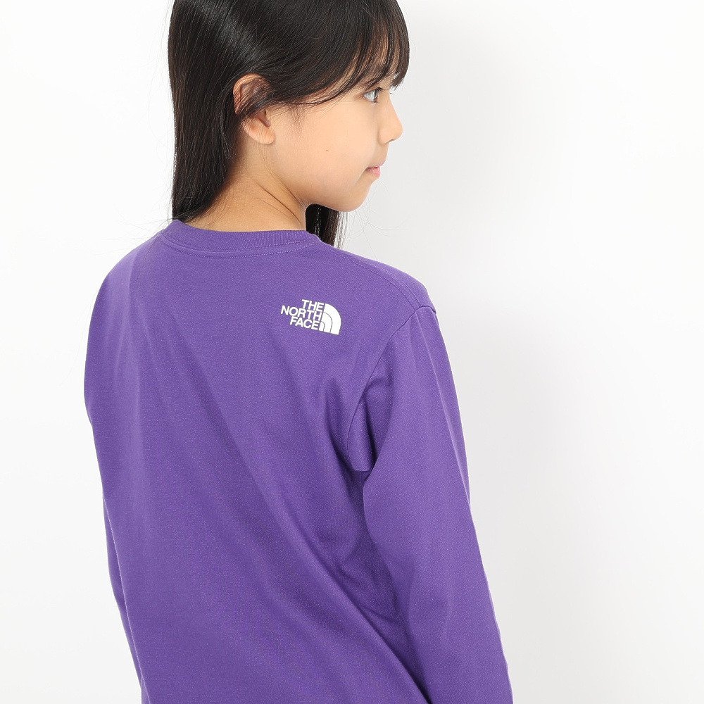 キッズ ロングスリーブスモールスクエアロゴTシャツ NTJ32357 TP 8