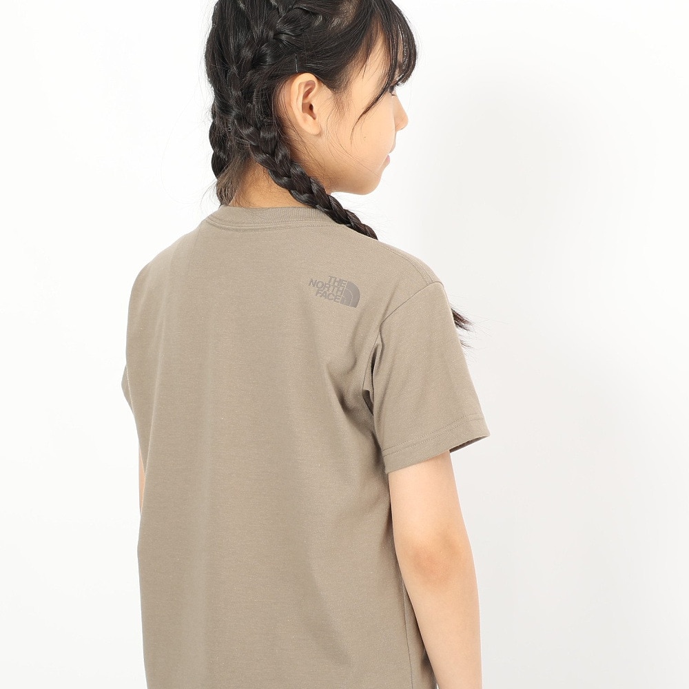 ザ・ノース・フェイス（THE NORTH FACE）（キッズ）ショートスリーブ スモールスクエアロゴ Tシャツ NTJ32358 MR