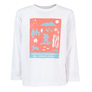 (キッズ)ジュニア 長袖 ロングスリーブ シレトコトコティー SHIRETOKO TOKO T NTT82530ST W UVカット