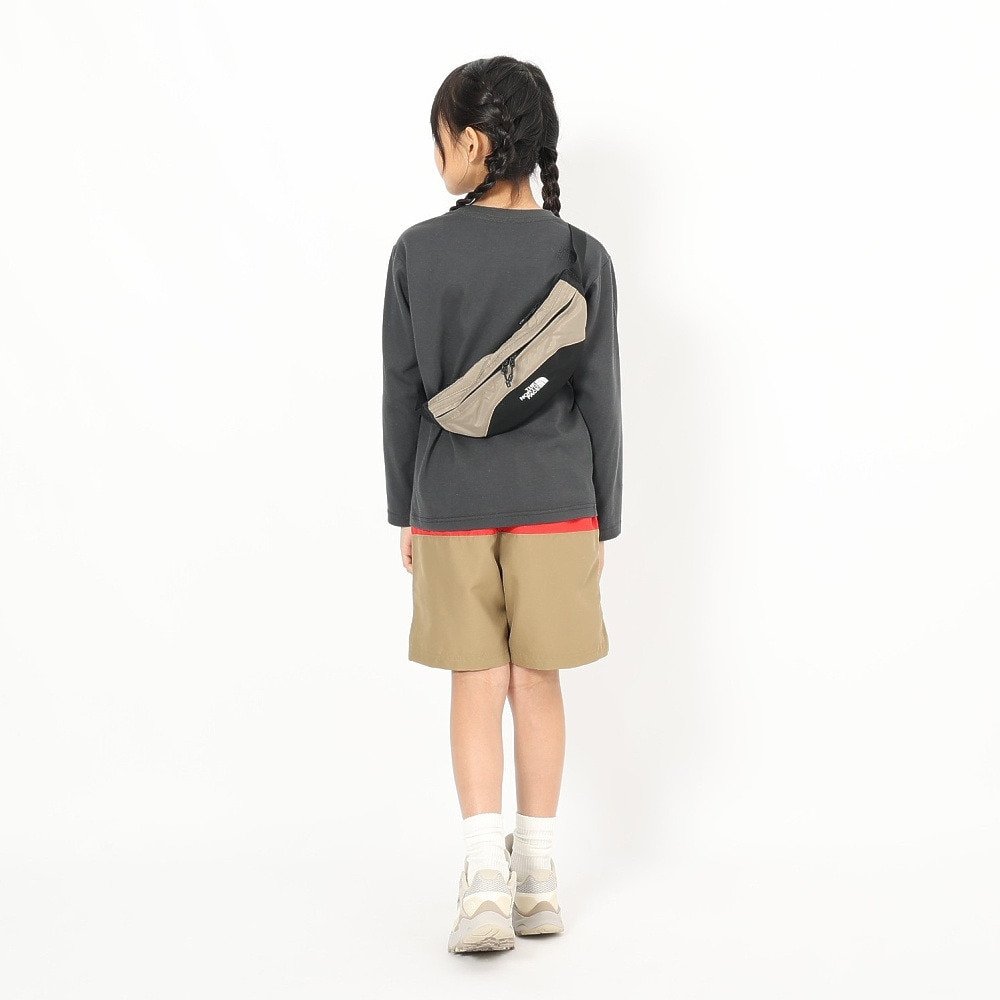 長袖Tシャツ キッズ ロングスリーブ スモールスクエア ロゴTシャツ NTJ32357 AG 11