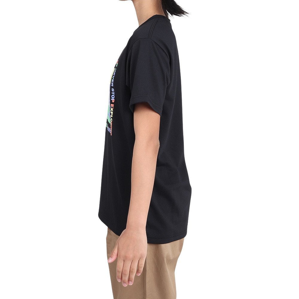 ジュニア ショートスリーブ ゲットモテッドグラフィック 半袖Tシャツ NTJ32575 K 速乾 3