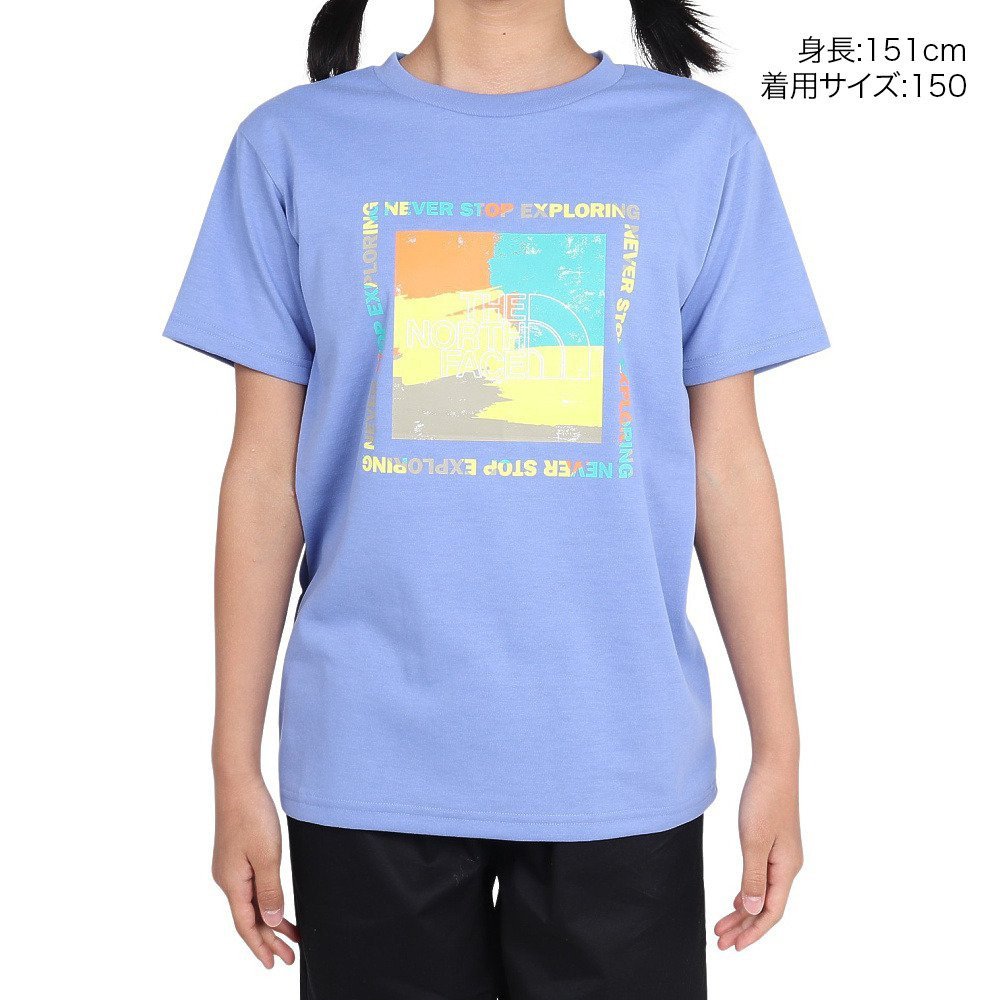 ジュニア ショートスリーブ ゲットモテッドグラフィック 半袖Tシャツ NTJ32575 VB 速乾 2