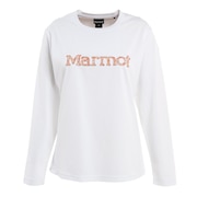 マーモット(Marmot)(レディース)フラワーズロゴ ホワイト TOWTJB92XB 長袖ティーシャツ ロンT トップス カジュアル アウトドア スポーツ ハイキング 登山