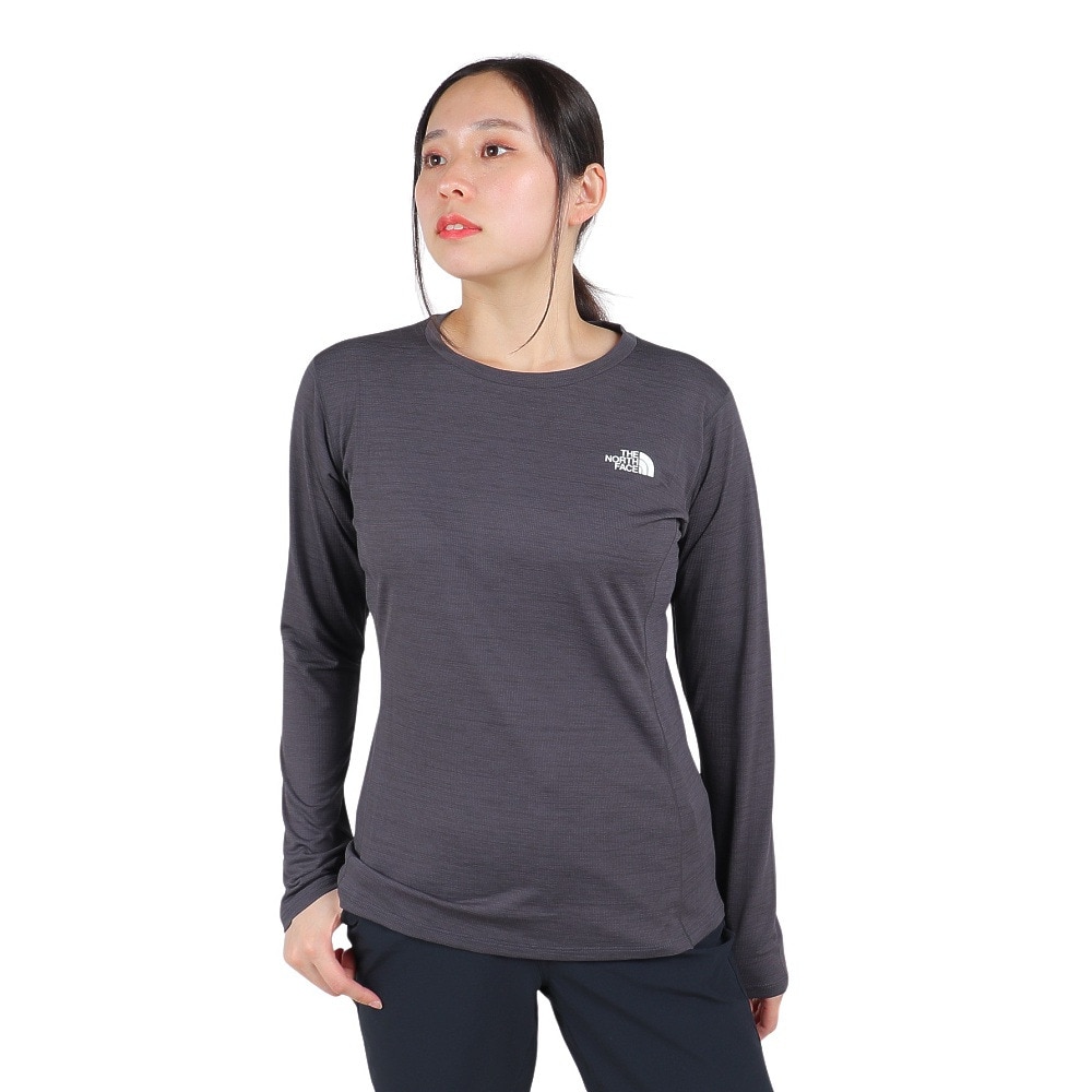 ザ・ノース・フェイス（THE NORTH FACE）（レディース）長袖Tシャツ ロングスリーブフラッシュドライスリーディークルー NTW12203 ZC
