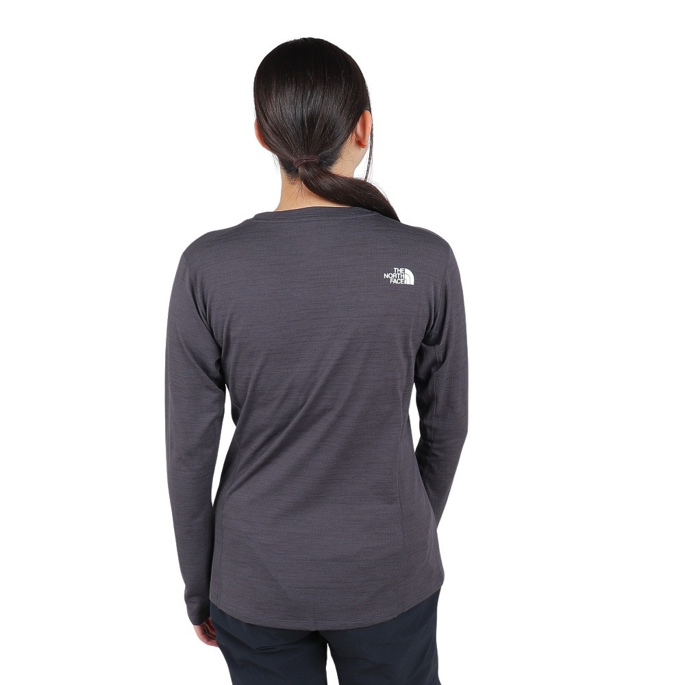 ザ・ノース・フェイス（THE NORTH FACE）（レディース）長袖Tシャツ ロングスリーブフラッシュドライスリーディークルー NTW12203 ZC