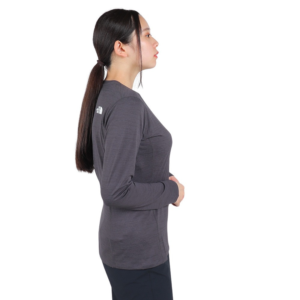 ザ・ノース・フェイス（THE NORTH FACE）（レディース）長袖Tシャツ ロングスリーブフラッシュドライスリーディークルー NTW12203 ZC