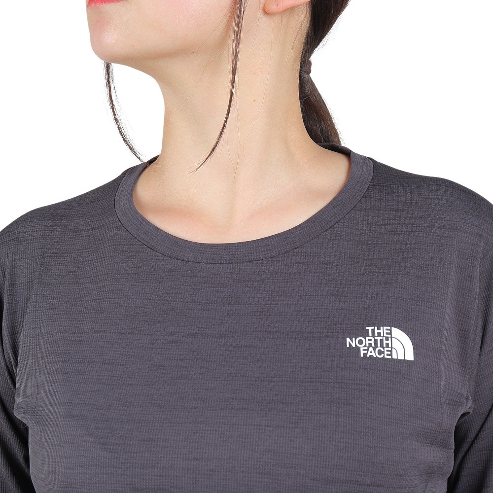 ザ・ノース・フェイス（THE NORTH FACE）（レディース）長袖Tシャツ ロングスリーブフラッシュドライスリーディークルー NTW12203 ZC