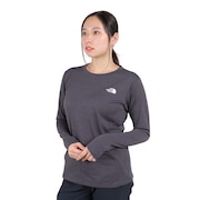 (レディース)長袖Tシャツ ロングスリーブフラッシュドライスリーディークルー NTW12203 ZC