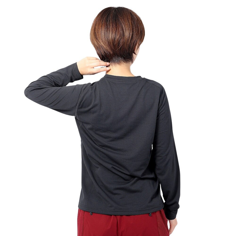 ロジャーエーガー（ROGER EGGER）（レディース）長袖Tシャツ ロンT VIATEXスムース RE2SUK562011BLK ブラック