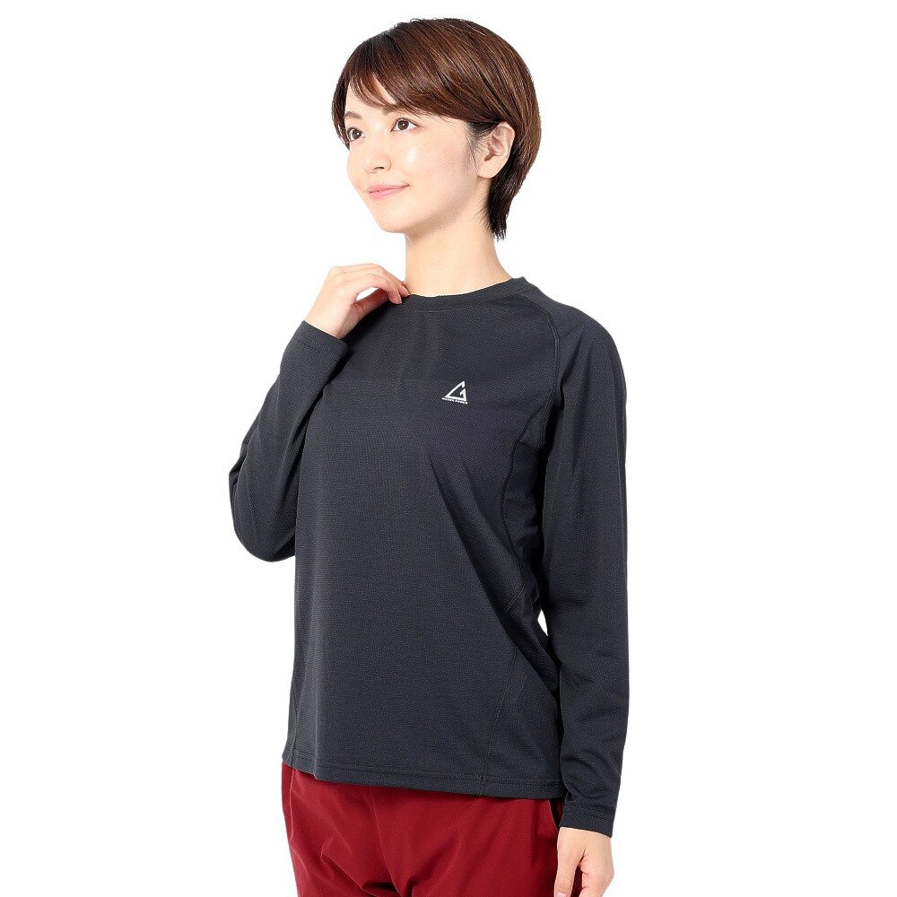ロジャーエーガー（ROGER EGGER）（レディース）長袖Tシャツ ロンT VIATEXスムース RE2SUK562011BLK ブラック