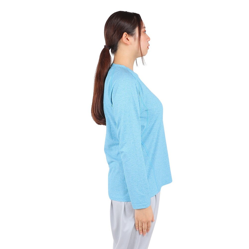 ロジャーエーガー（ROGER EGGER）（レディース）長袖Tシャツ ロンT VIATEXスムース RE2SUK562011BLU ブルー