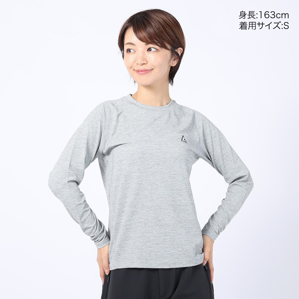 ロジャーエーガー（ROGER EGGER）（レディース）長袖Tシャツ ロンT VIATEXスムース RE2SUK562011GRY グレー