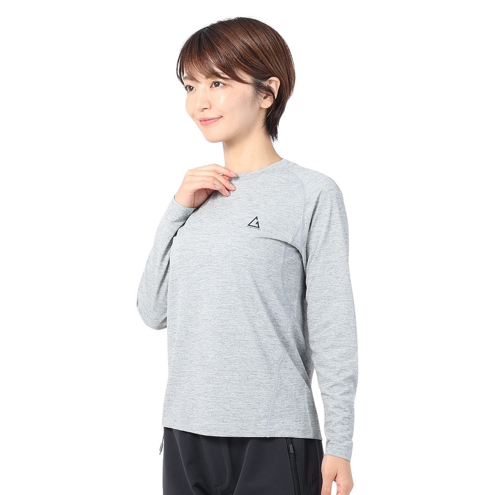 ロジャーエーガー（ROGER EGGER）（レディース）長袖Tシャツ ロンT VIATEXスムース RE2SUK562011GRY グレー