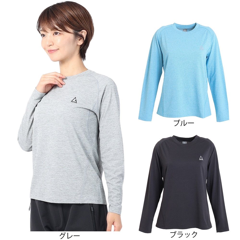 ロジャーエーガー（ROGER EGGER）（レディース）長袖Tシャツ ロンT VIATEXスムース RE2SUK562011BLU ブルー