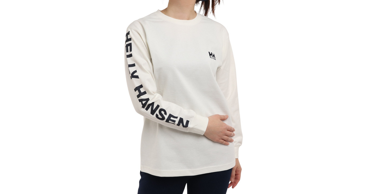 ヘリーハンセン｜GREEN MATERIAL 長袖Tシャツ ロンT ロングスリーブ レターTシャツ HE32284 OW -  スポーツ用品はスーパースポーツゼビオ
