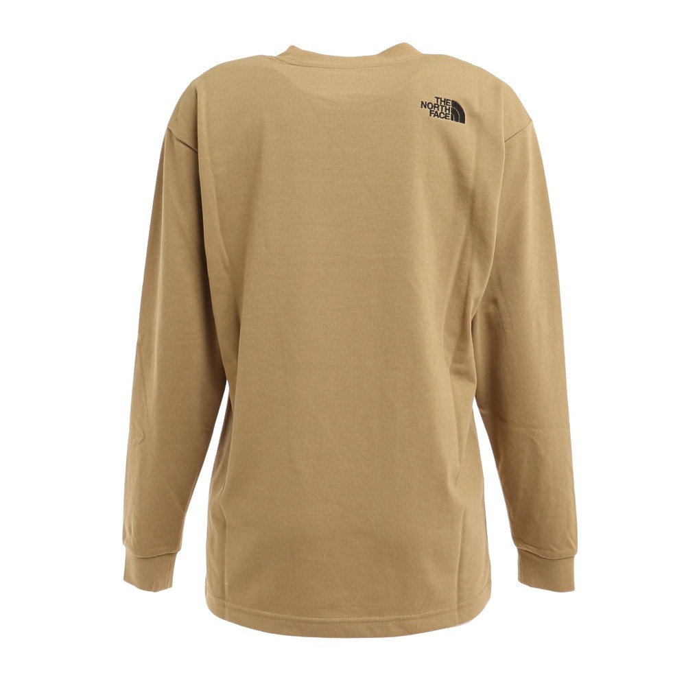 ノースフェイス（THE NORTH FACE）（レディース）長袖Tシャツ ロンT ポケットTシャツ NT82130X KT ベージュ