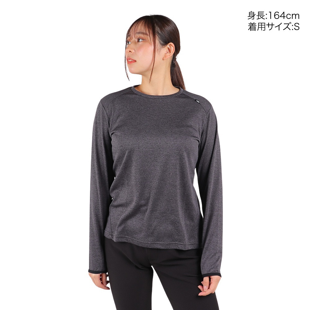 ミレー（Millet）（レディース）長袖Tシャツ ロンT アイラII クルーネック MIV01990-6342 グレー