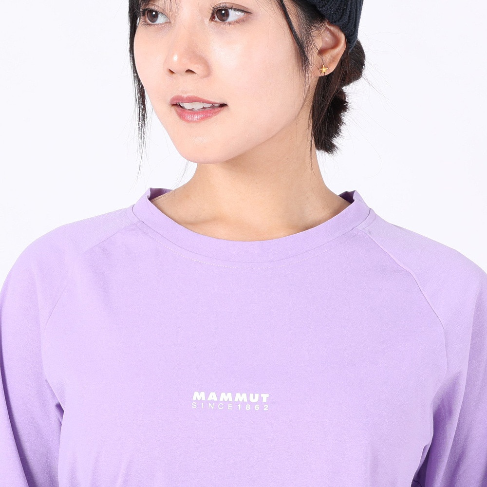 マムート（MAMMUT）（レディース）長袖Tシャツ ロンT QD ロゴプリント