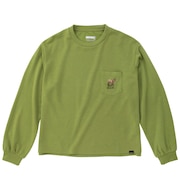 マーモット（Marmot）（レディース）ロンT カモシカ ウール 長袖Tシャツ TOWSJB52YY AKB グリーン 四角友里コラボ