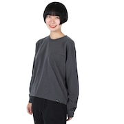ノースフェイス（THE NORTH FACE）（レディース）長袖Tシャツ ロンT ロングスリーブヘビーコットンTシャツ NTW32347 AG グレー ショート丈 UVカット 春
