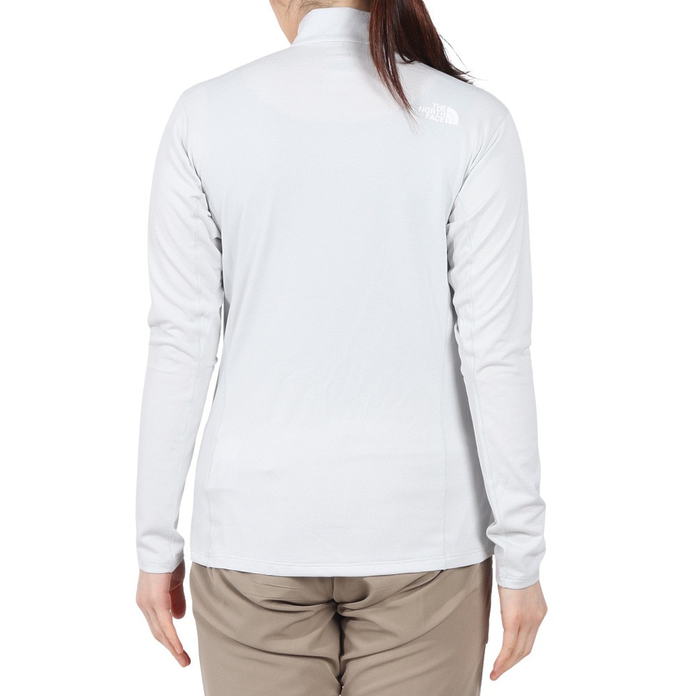 ザ・ノース・フェイス（THE NORTH FACE）（レディース）長袖Tシャツ ロンT フラッシュドライ 3Dジップアップ NTW12201 TI