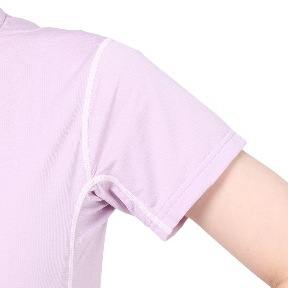 マーモット（Marmot）（レディース）UPF15 吸汗速乾 半袖ジップシャツ サンスクリーンクライムスピード TOWTJA63 LIL ライラック