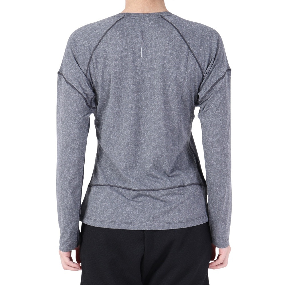 サロモン（SALOMON）（レディース）長袖Tシャツ CROSS RUN クロスラン LC2159000 グレー
