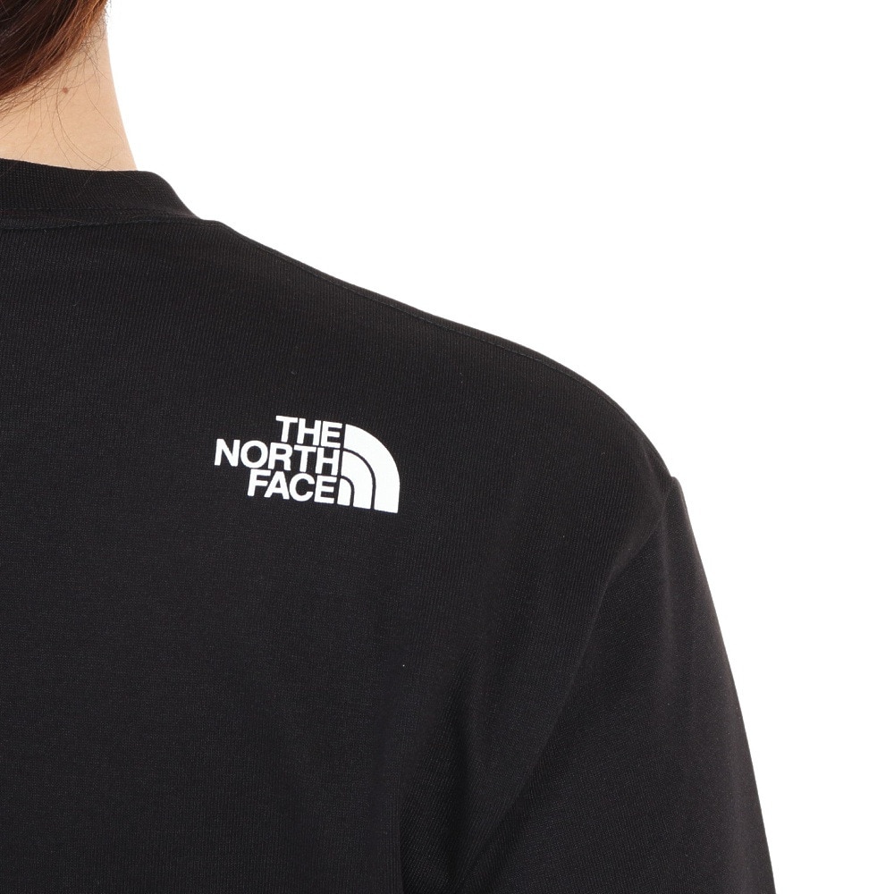 ザ・ノース・フェイス（THE NORTH FACE）（レディース）長袖Tシャツ ロンT シンプル ロゴ NT82336X K ブラック