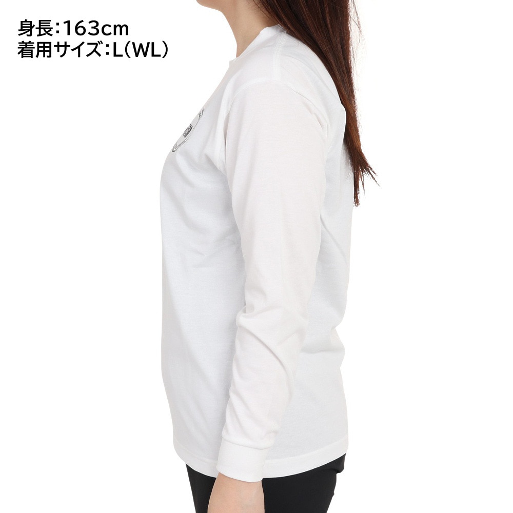 ザ・ノース・フェイス（THE NORTH FACE）（レディース）長袖Tシャツ ロンT シンプル ロゴ NT82336X W ホワイト