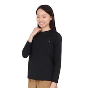ノースフェイス（THE NORTH FACE）（レディース）長袖Tシャツ ロンT ロングスリーブ AIRY RELAX エアリーリラックス NTW62345 K ブラック