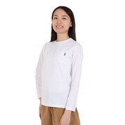 ノースフェイス（THE NORTH FACE）（レディース）長袖Tシャツ ロンT ロングスリーブ AIRY RELAX エアリーリラックス Tシャツ NTW62345 W ホワイト