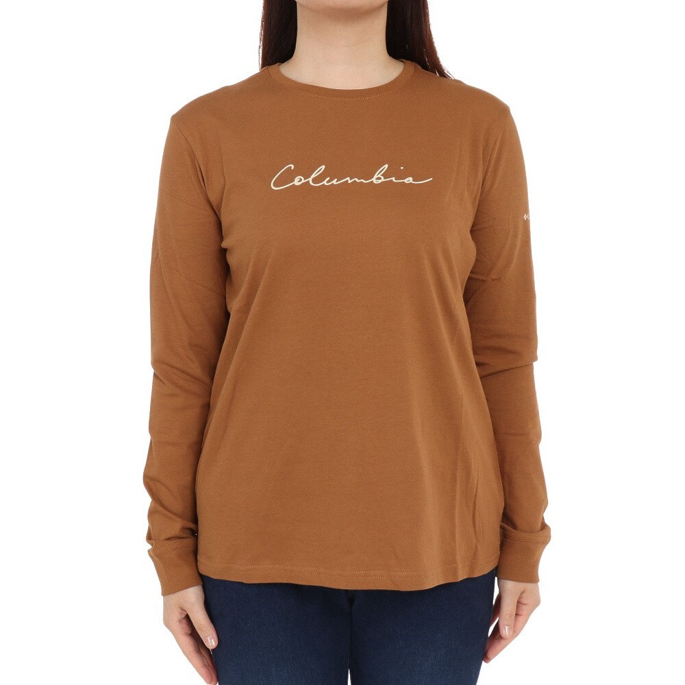 コロンビア（Columbia）（レディース）長袖Tシャツ ロンT ノースカスケード AR3552 224 ブラウン