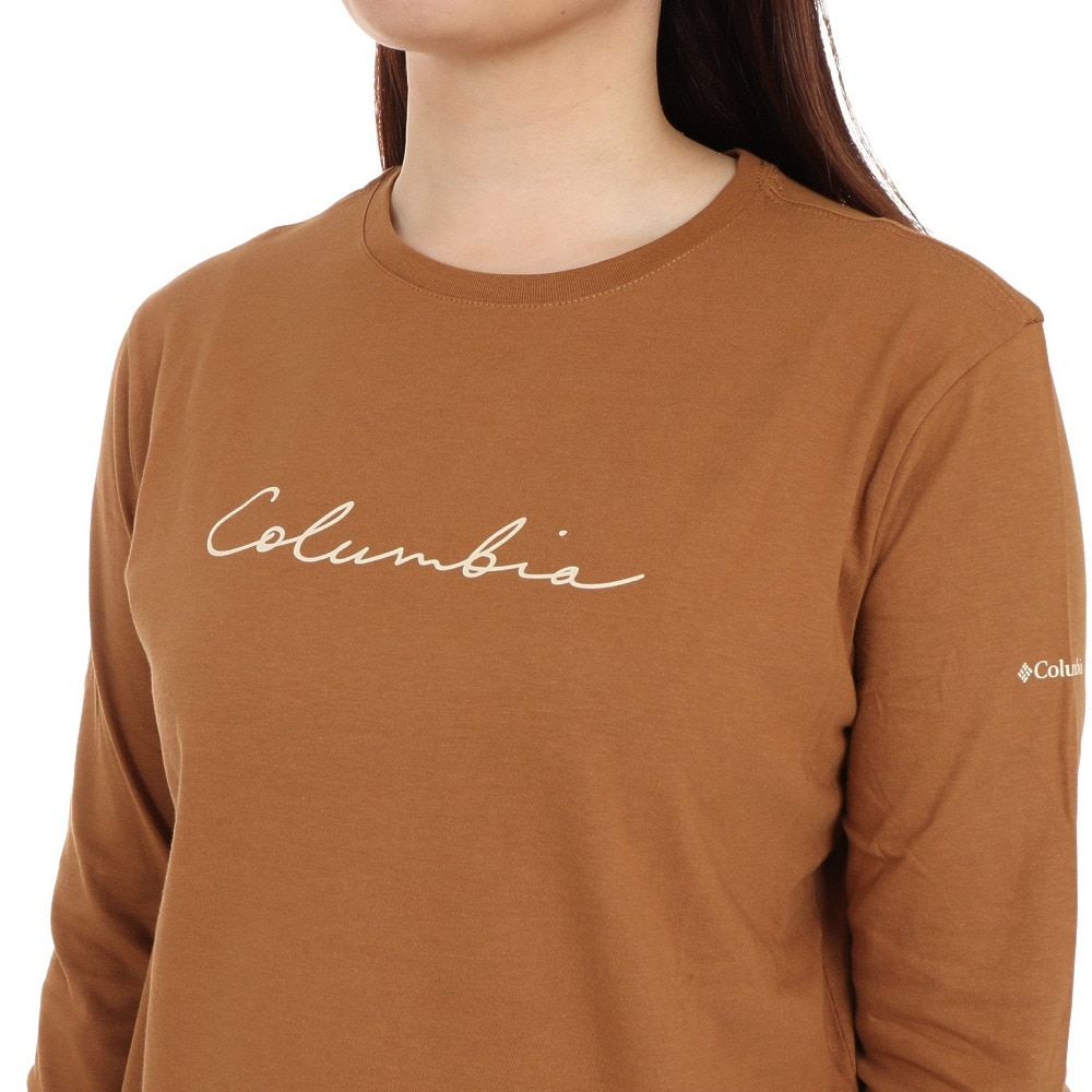 コロンビア（Columbia）（レディース）長袖Tシャツ ロンT ノースカスケード AR3552 224 ブラウン