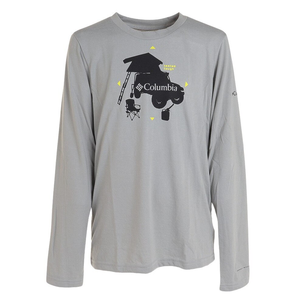 コロンビア（Columbia）（キッズ）長袖Tシャツ ロンT ラプードル パス ロングスリーブTシャツ AB0885 038
