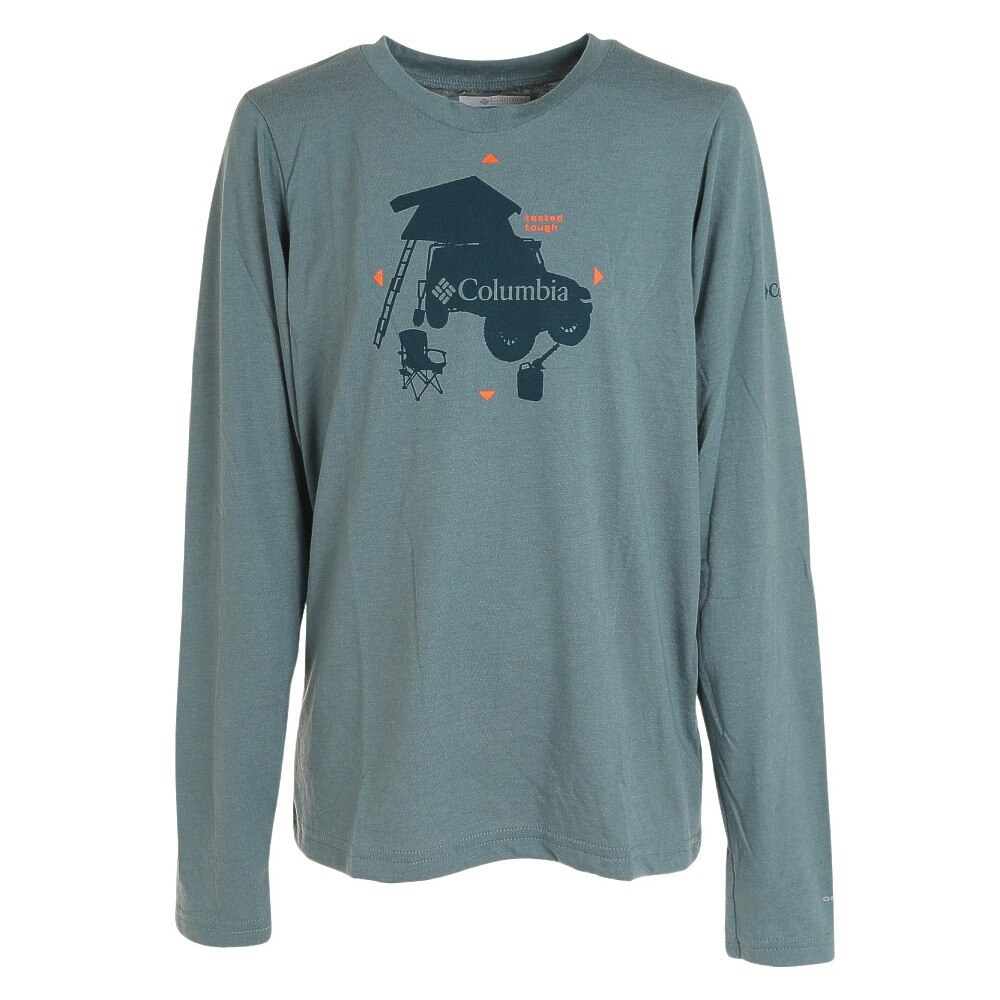 コロンビア（Columbia）（キッズ）長袖Tシャツ ロンT ラプードル パス ロングスリーブTシャツ AB0885 347
