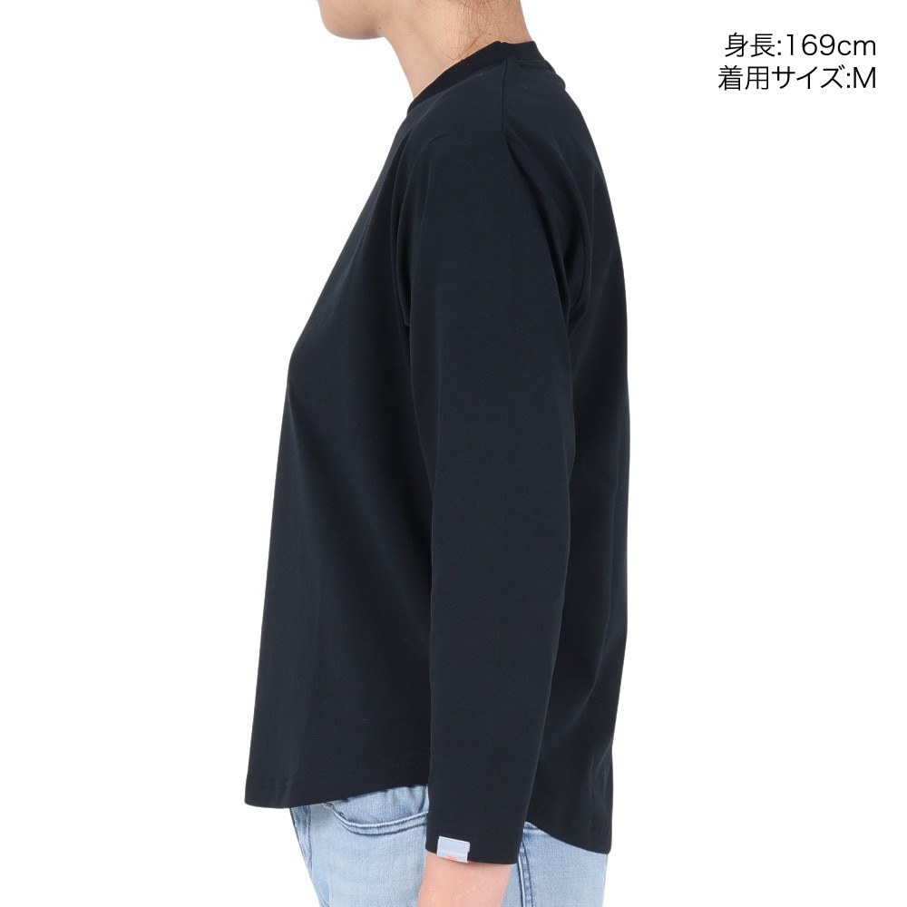 ロジャーエーガー（ROGEREGGER）（レディース）長袖Tシャツ ロンT HIKE RE23FUK5610003 BLK ブラック