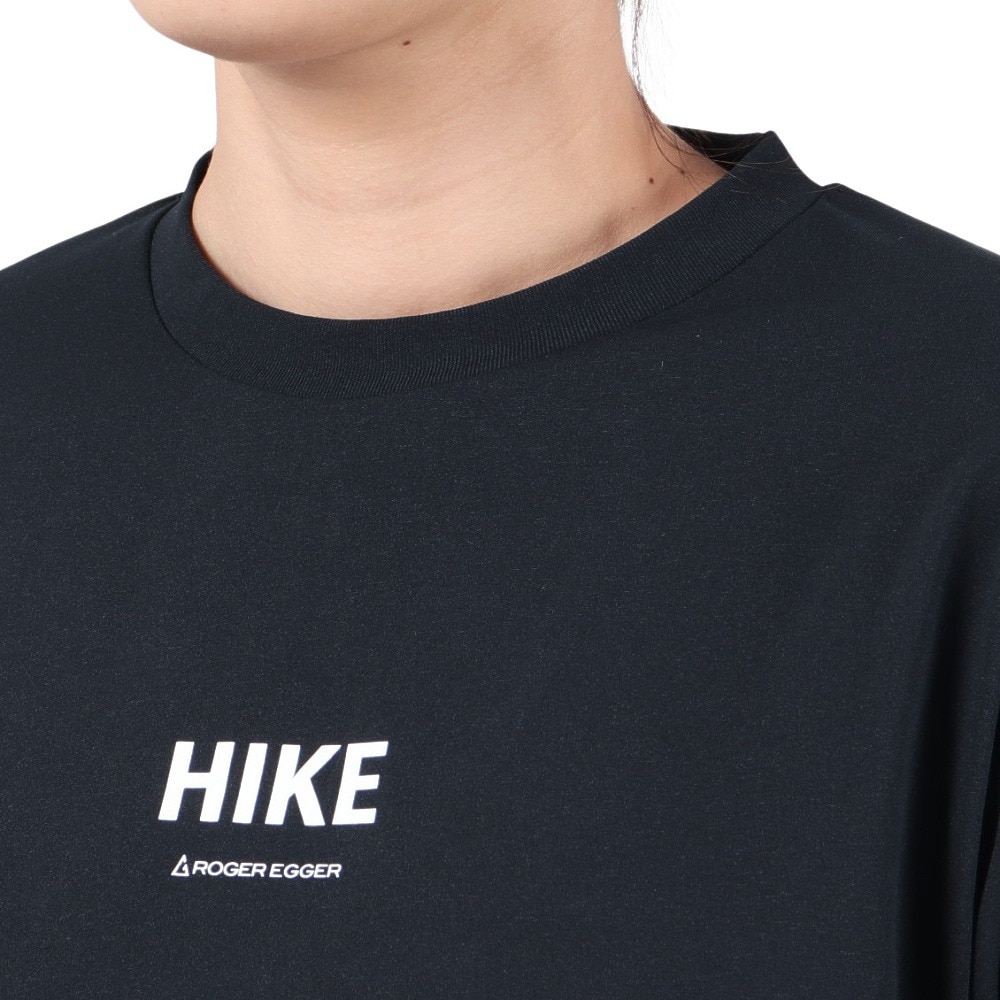 ロジャーエーガー（ROGEREGGER）（レディース）長袖Tシャツ ロンT HIKE RE23FUK5610003 BLK ブラック
