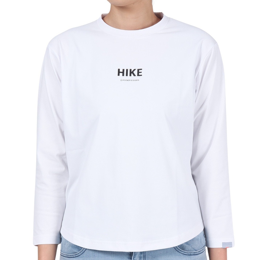 ロジャーエーガー（ROGEREGGER）（レディース）長袖Tシャツ ロンT HIKE RE23FUK5610003 WHT ホワイト