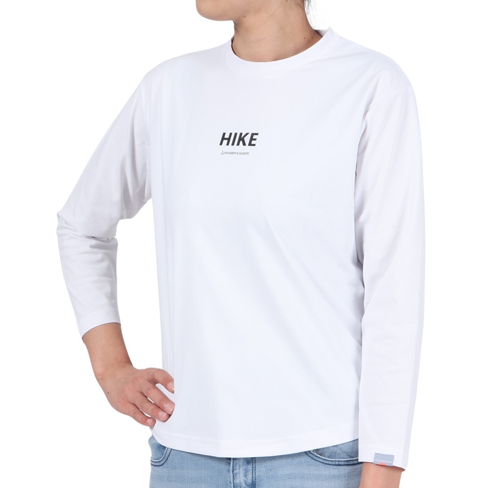 ロジャーエーガー（ROGEREGGER）（レディース）長袖Tシャツ ロンT HIKE RE23FUK5610003 WHT ホワイト