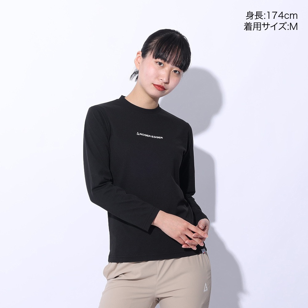 ロジャーエーガー（ROGEREGGER）（レディース）長袖Tシャツ ロンT ライトバン ロングスリーブ ティー RE24SUK5620023 BLK