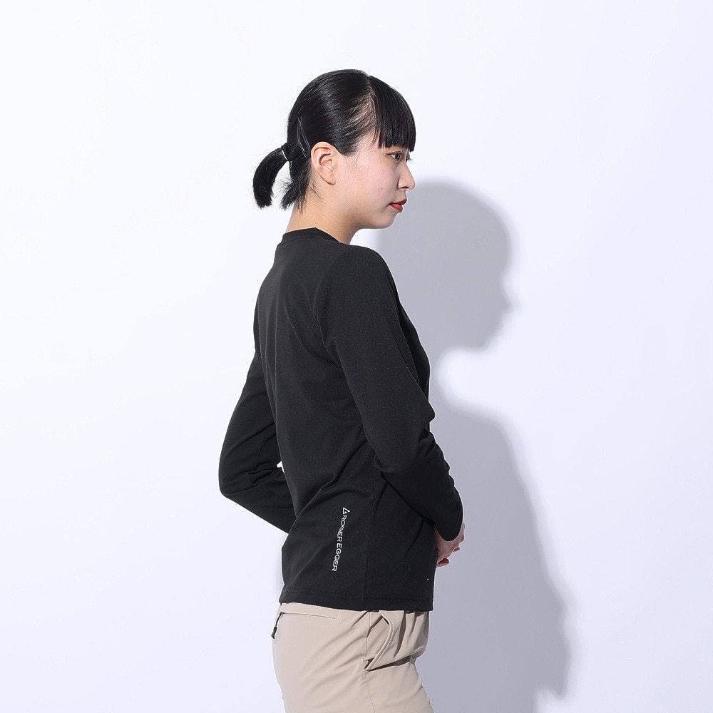 ロジャーエーガー（ROGEREGGER）（レディース）長袖Tシャツ ロンT ライトバン ロングスリーブ ティー RE24SUK5620023 BLK