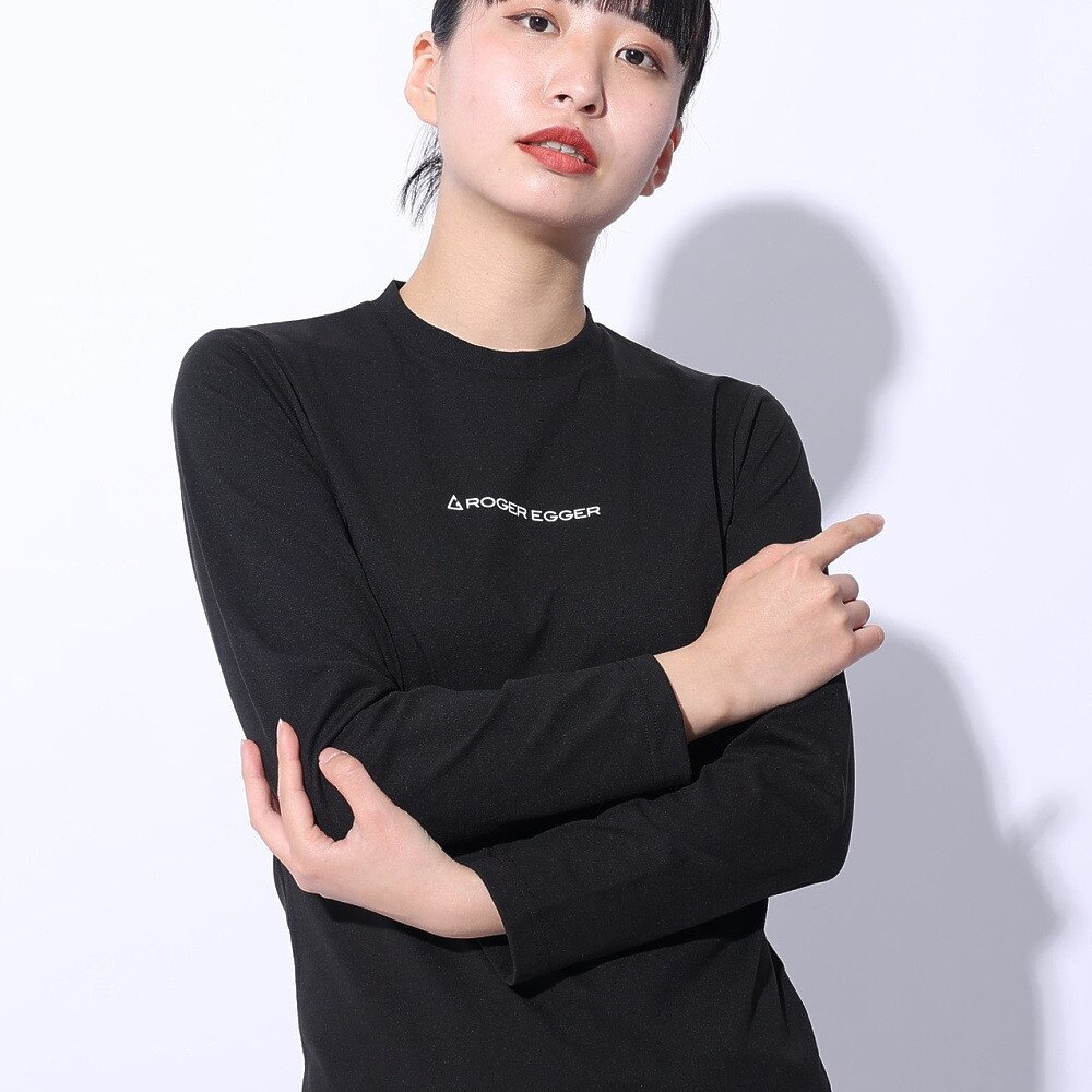 ロジャーエーガー（ROGEREGGER）（レディース）長袖Tシャツ ロンT ライトバン ロングスリーブ ティー RE24SUK5620023 BLK