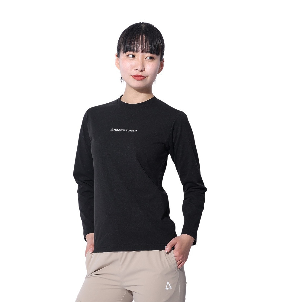 ロジャーエーガー（ROGEREGGER）（レディース）長袖Tシャツ ロンT ライトバン ロングスリーブ ティー RE24SUK5620023 BLK