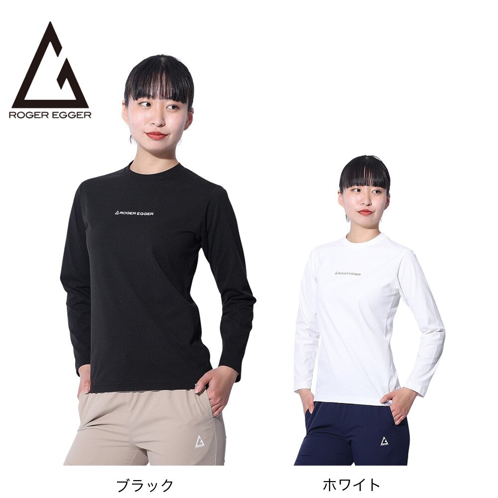ロジャーエーガー（ROGEREGGER）（レディース）長袖Tシャツ ロンT ライトバン ロングスリーブ ティー RE24SUK5620023 BLK