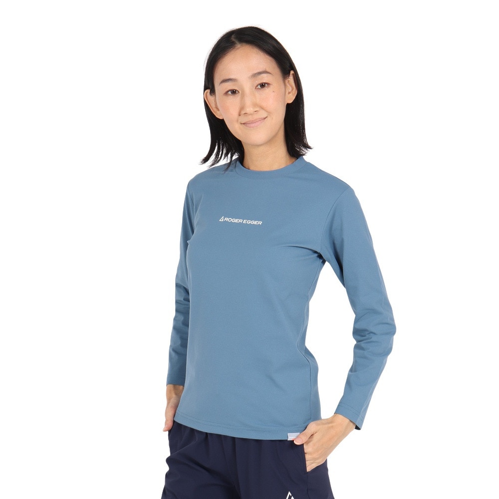 ロジャーエーガー（ROGEREGGER）（レディース）長袖Tシャツ ロンT ライトバン RE24SUK5620023 BLU